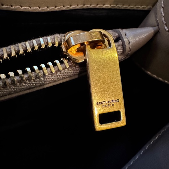 YSL taupe quilted medium loulou bag - Picture 9 of 13